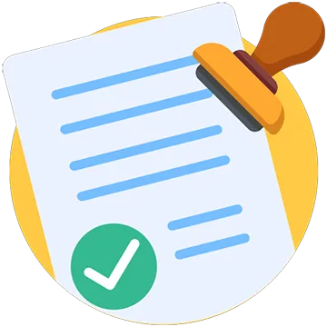 Graphic of an approved legal document