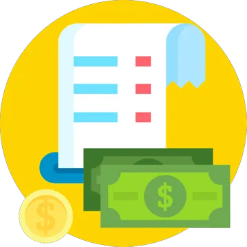 Graphic of cash and coin